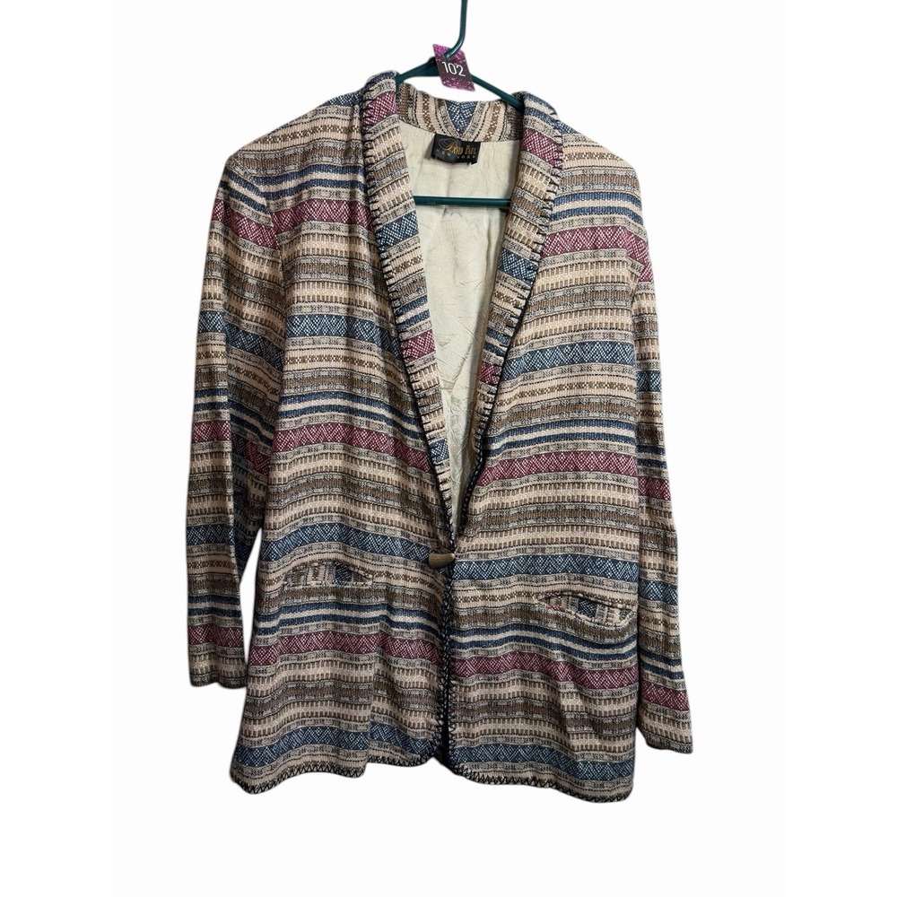 david paul new york womens blazer jacket coat size large